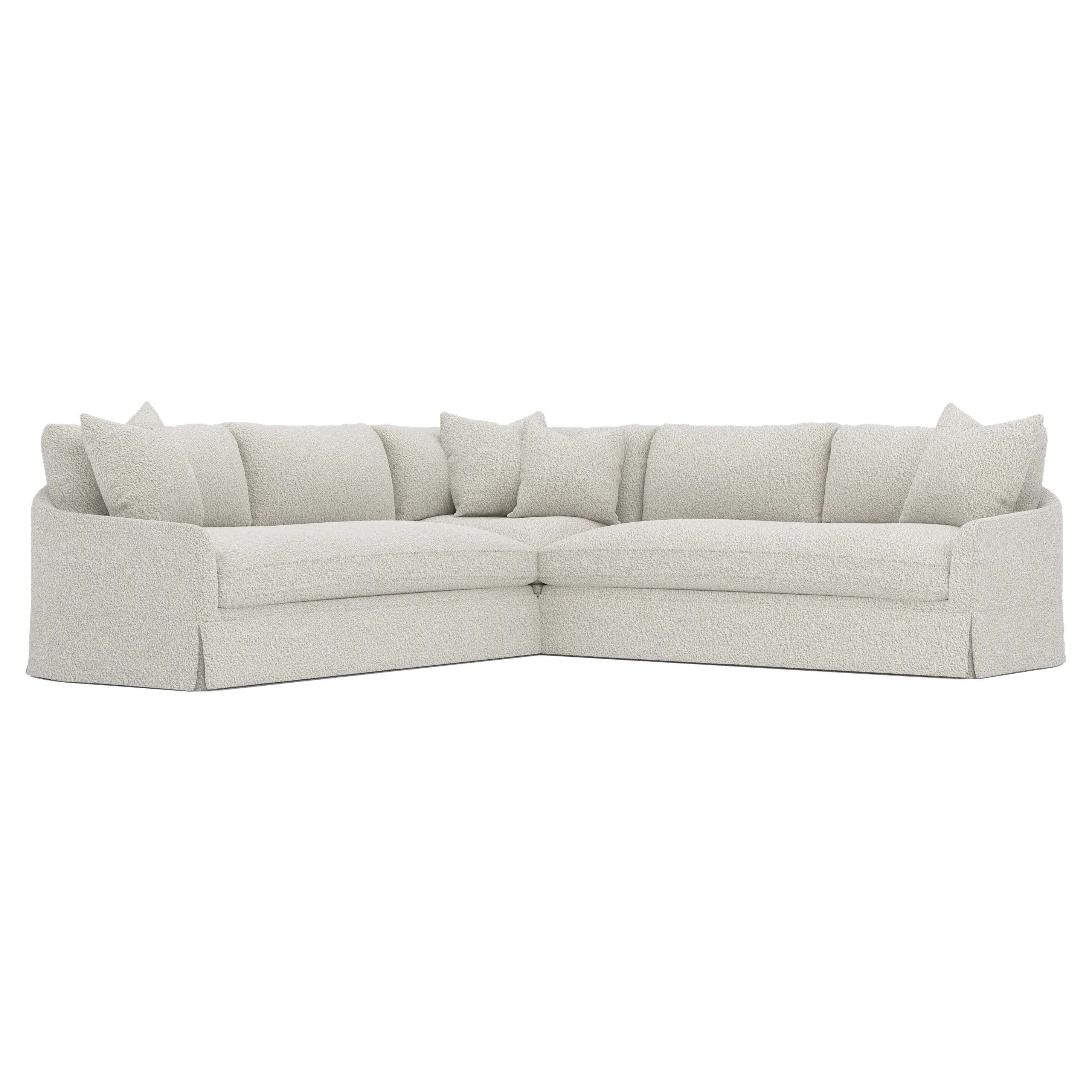 Hartwell Corner Sectional Sofa - Cloud Grey, Bouclé image