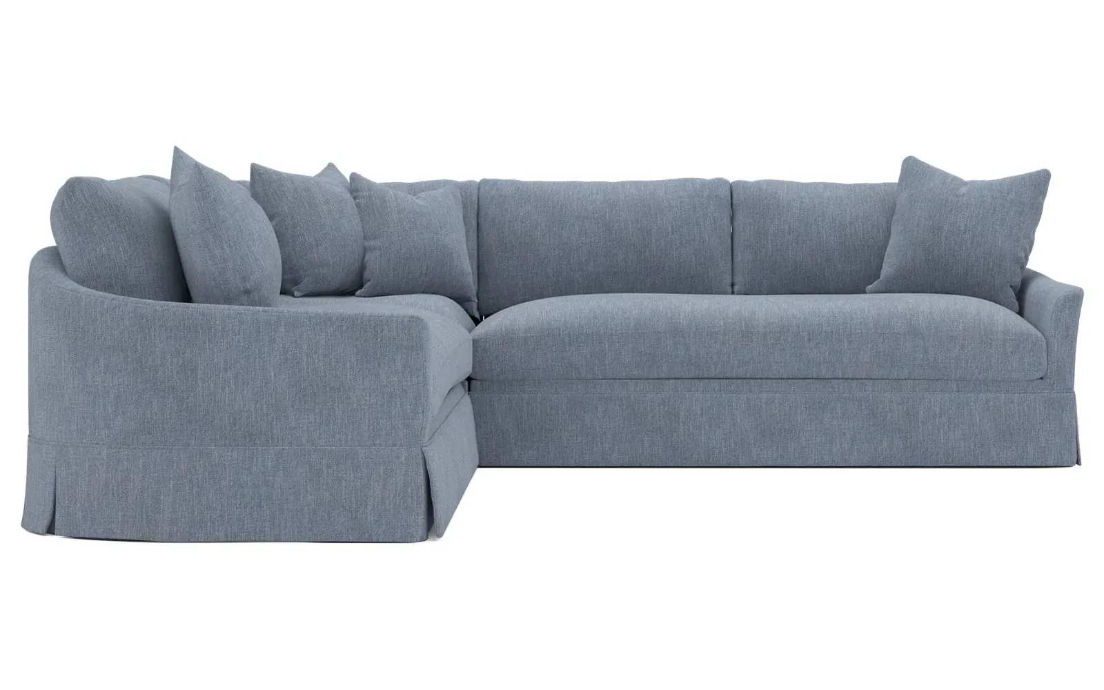 Hartwell Corner Sectional Sofa - Gingerbread, Velvet