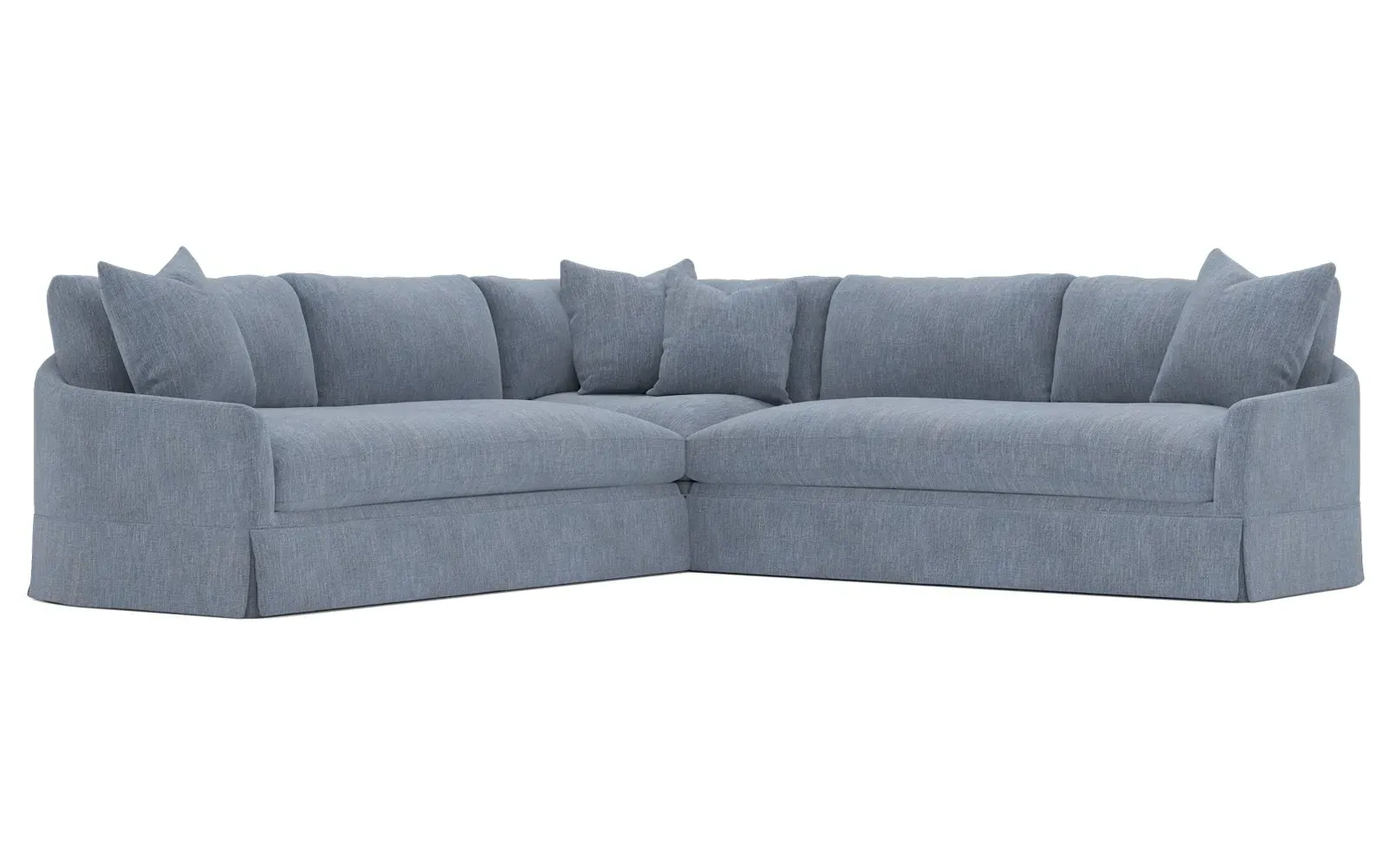 Hartwell Corner Sectional Sofa - Stone Pine, Velvet