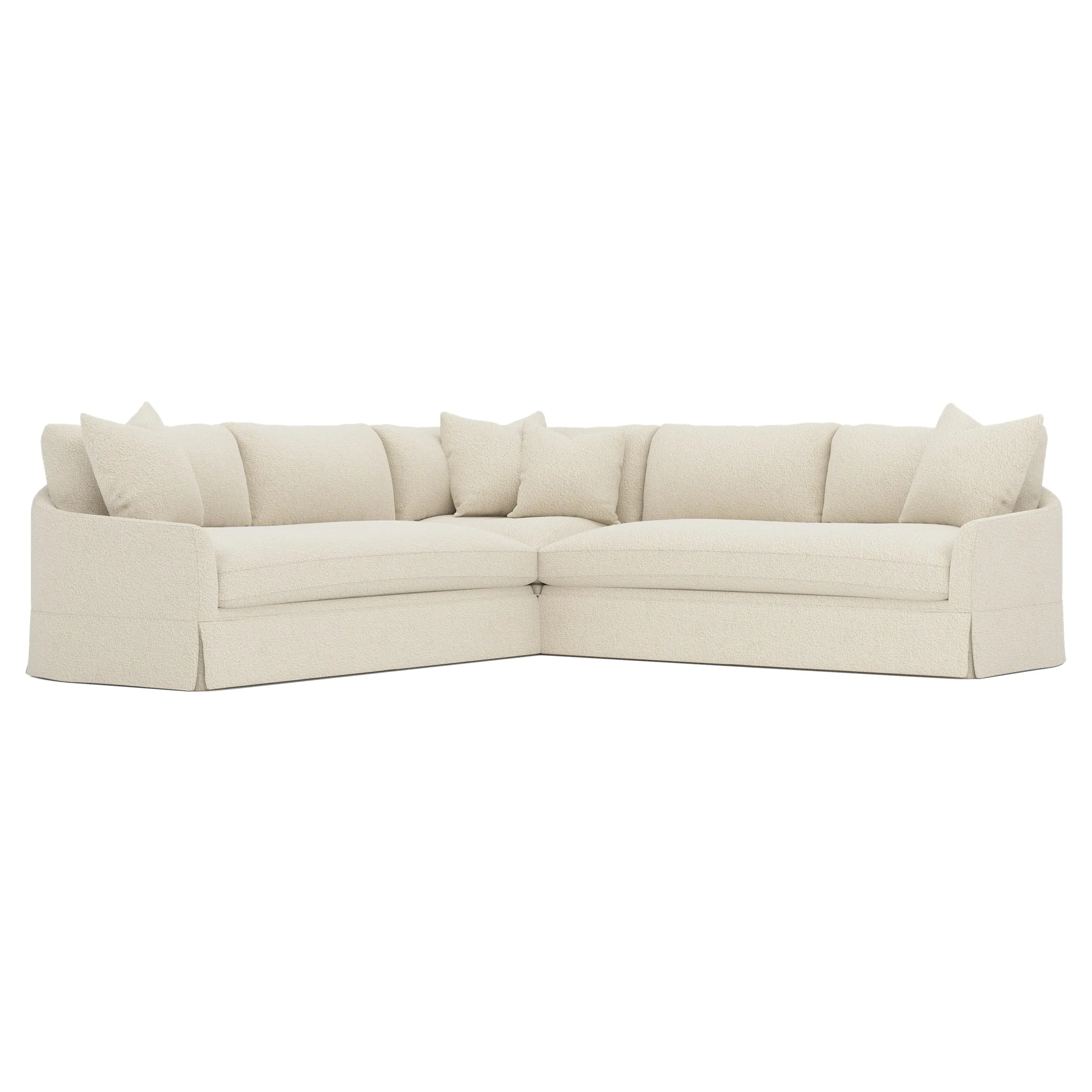 Hartwell Corner Sectional Sofa - Whipped Cream, Bouclé