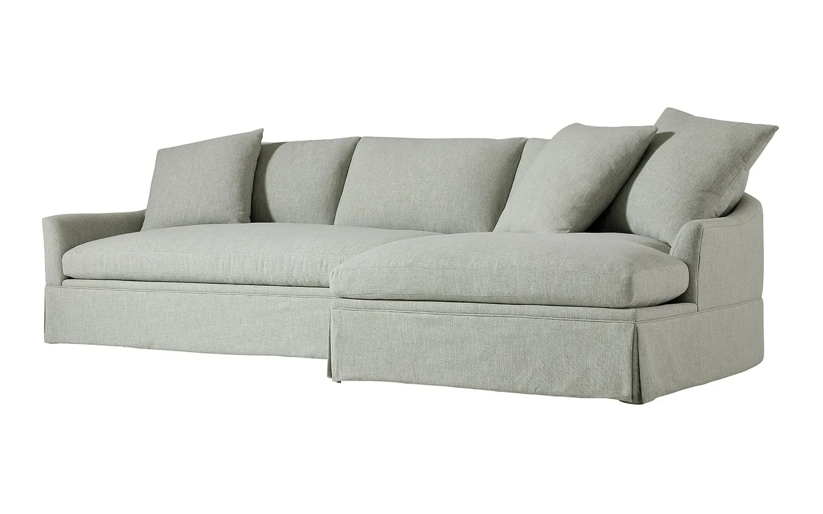 Hartwell Left Chaise Sectional - Gingerbread, Performance Velvet