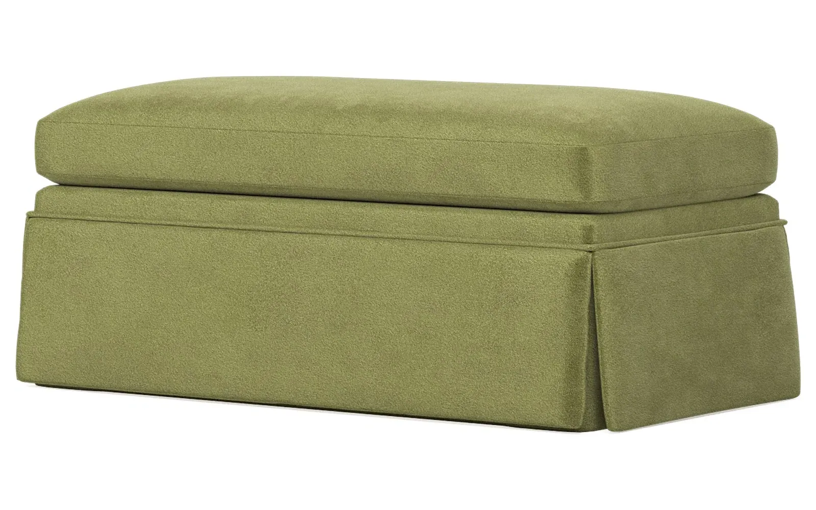 Hartwell Ottoman - Citrus Grove, Performance Velvet
