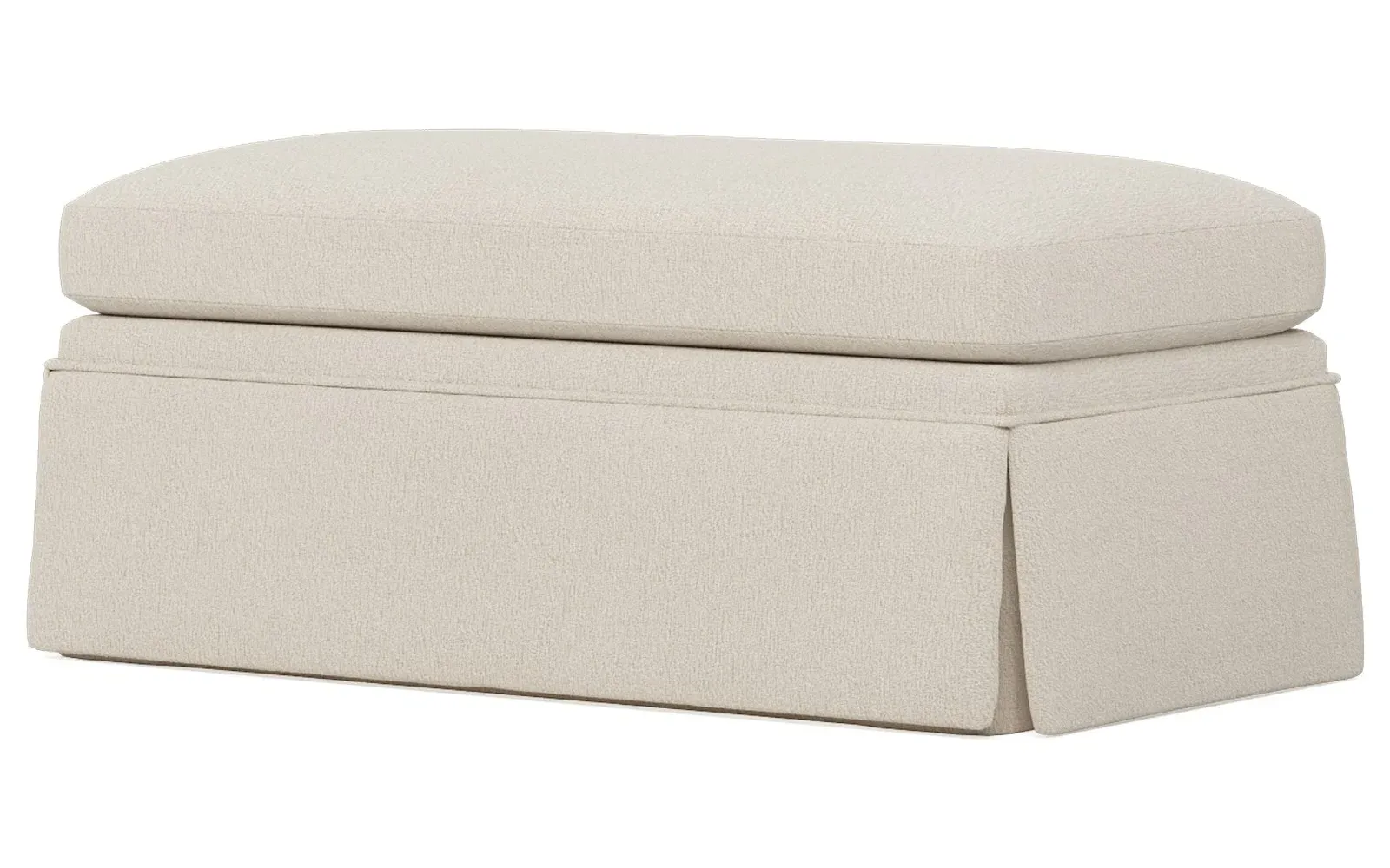Hartwell Ottoman - Coconut Cream