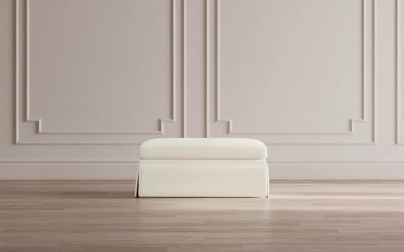 Hartwell Performance Ottoman - Marshmallow