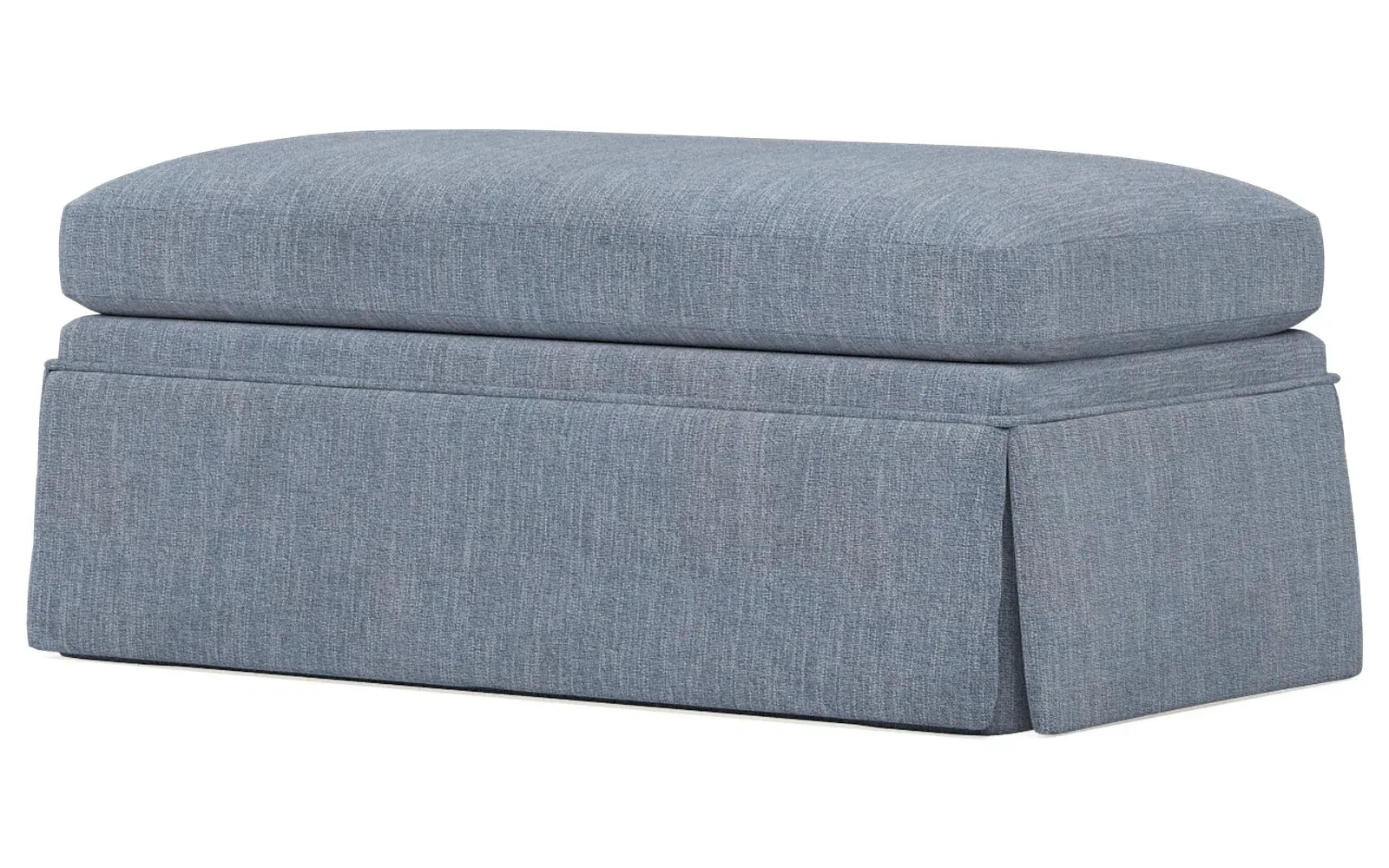 Hartwell Performance Ottoman - Nantucket Blue