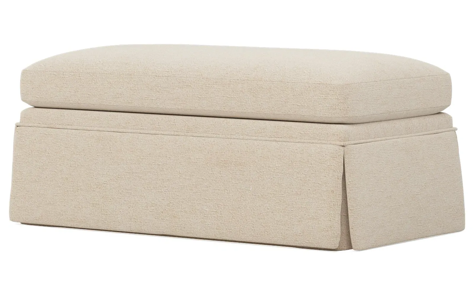 Hartwell Performance Ottoman - Parchment