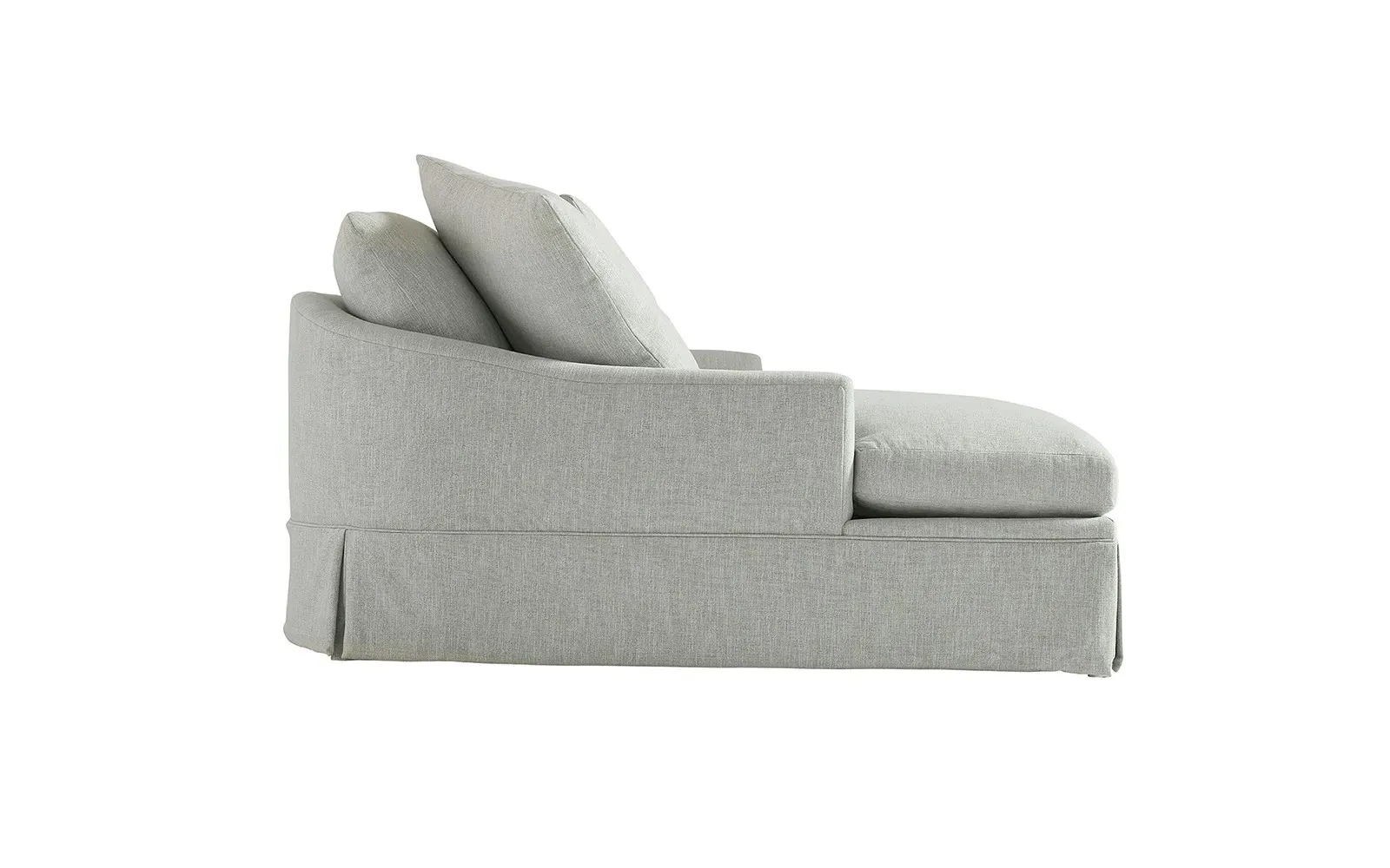 Hartwell Right Chaise Sectional - Champagne, Performance Velvet