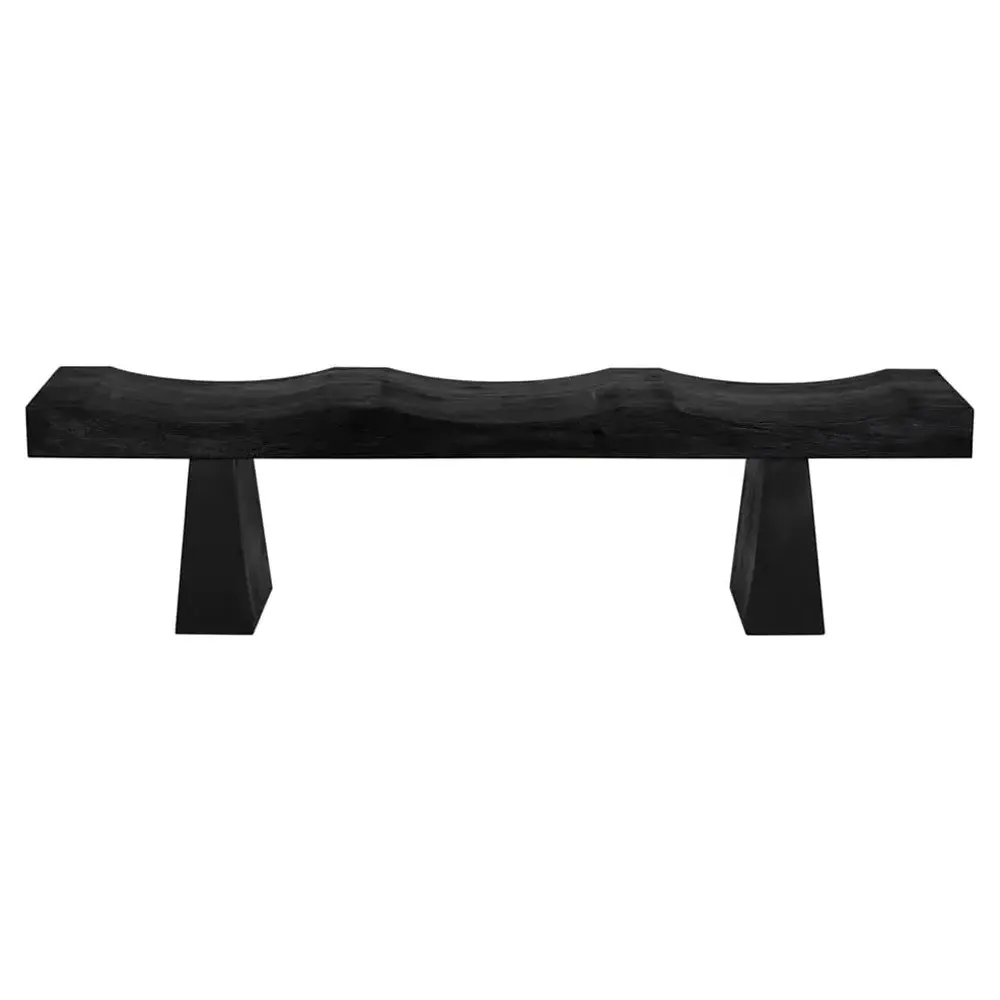Haru Wood Bench - Black