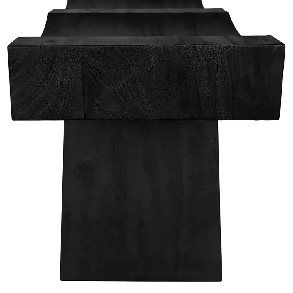 Haru Wood Bench - Black