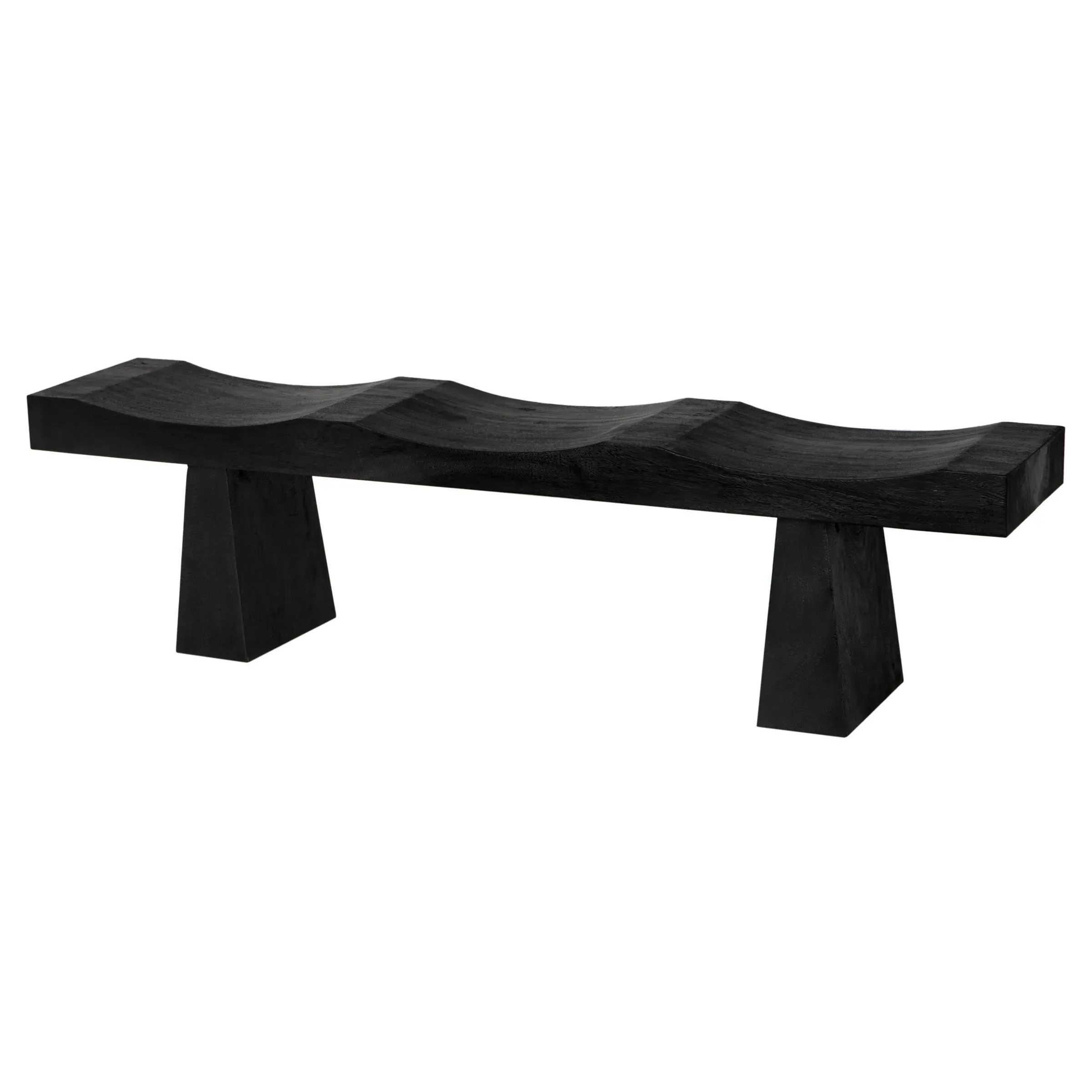Haru Wood Bench - Black image