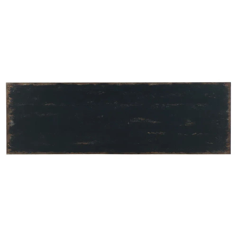 Harvey 5 Drawer Dresser with Brass Pull - Black, Maple