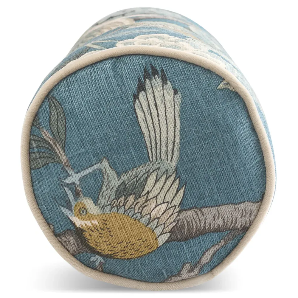 Hattie Bolster Pillow - Garden Teal, Linen