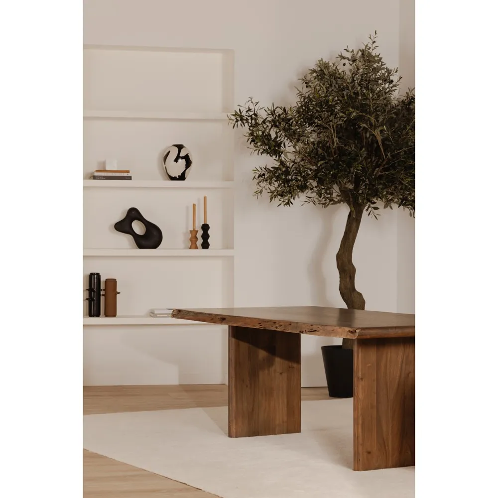 Hauser Rectangular Dining Table - Brown, Acacia Wood