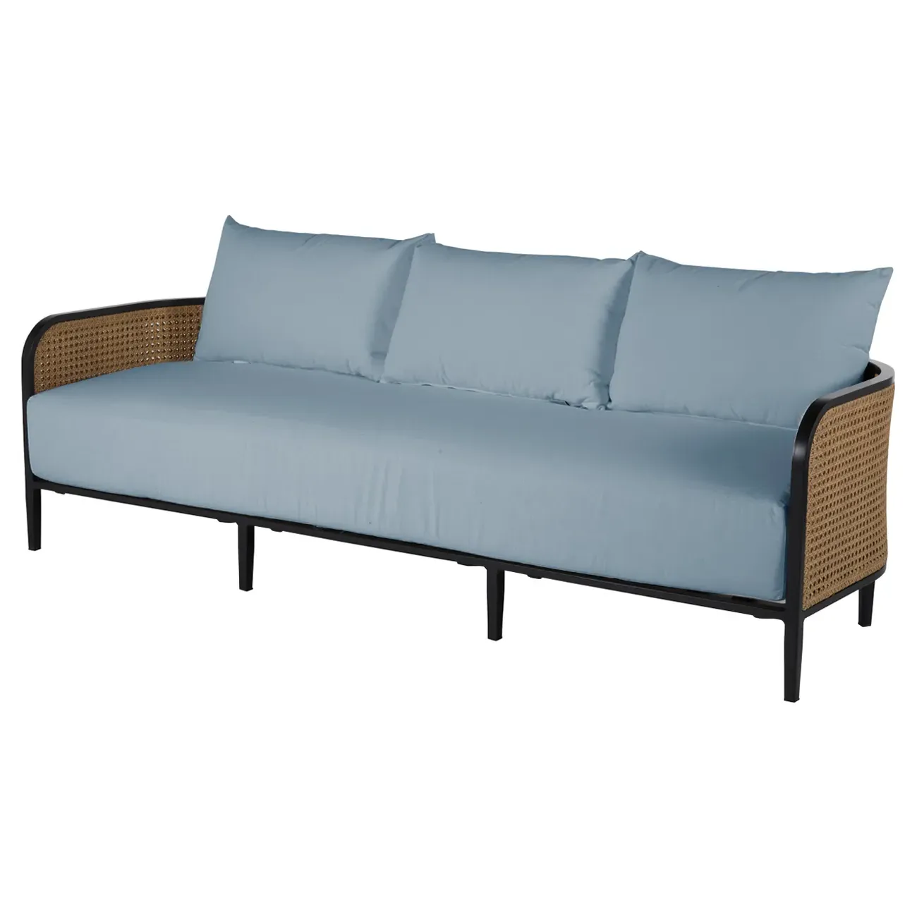 Havana 3-Seater Outdoor Sofa - Blue, Aluminum