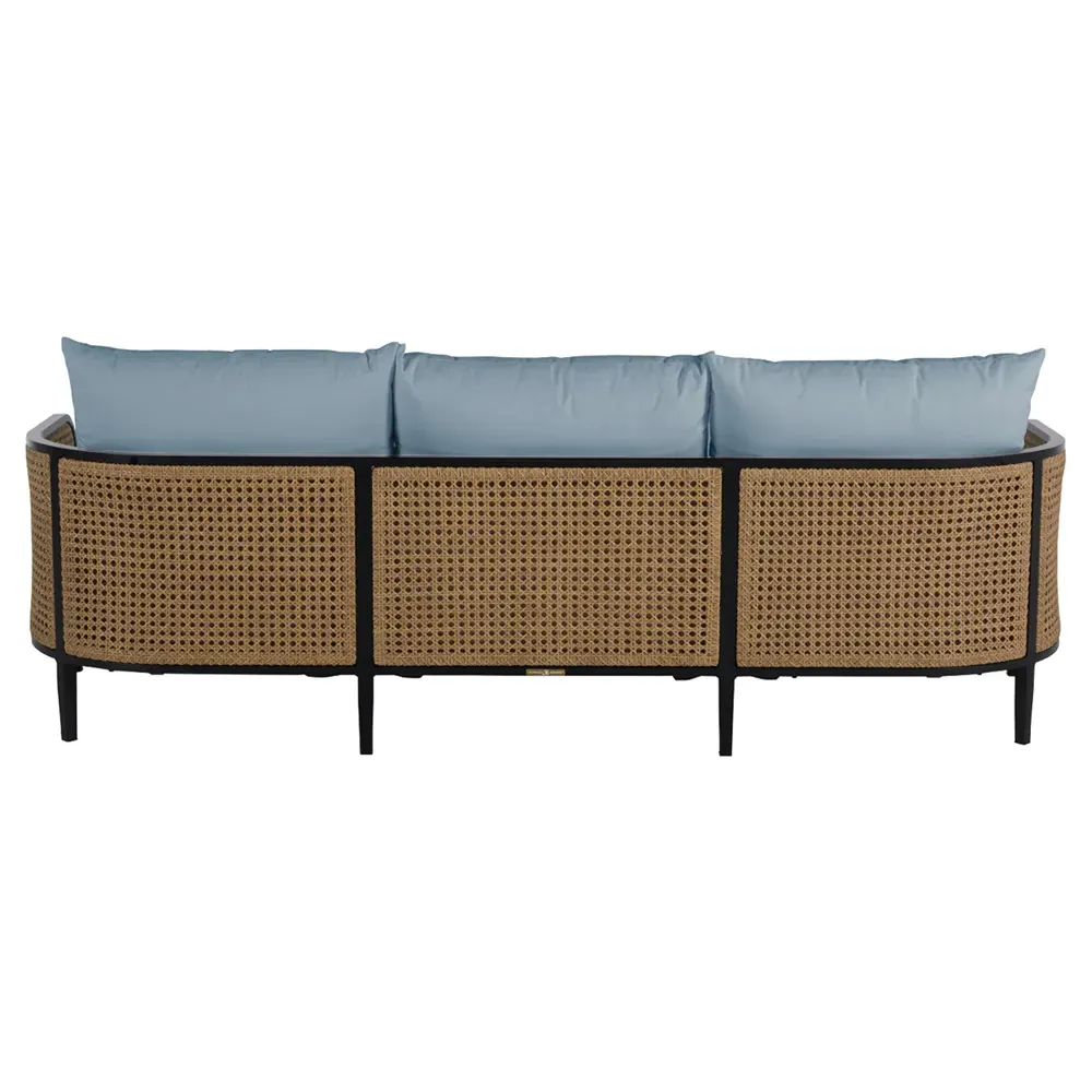 Havana 3-Seater Outdoor Sofa - Blue, Aluminum