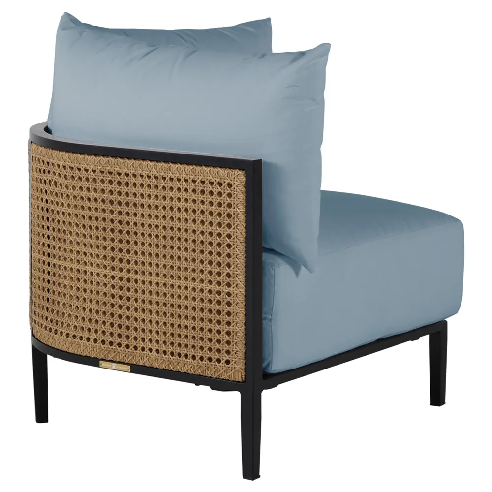 Havana Corner Sectional - Black, Aluminum