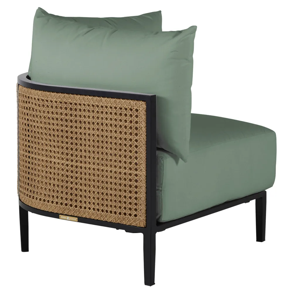 Havana Corner Sectional - Black, Aluminum