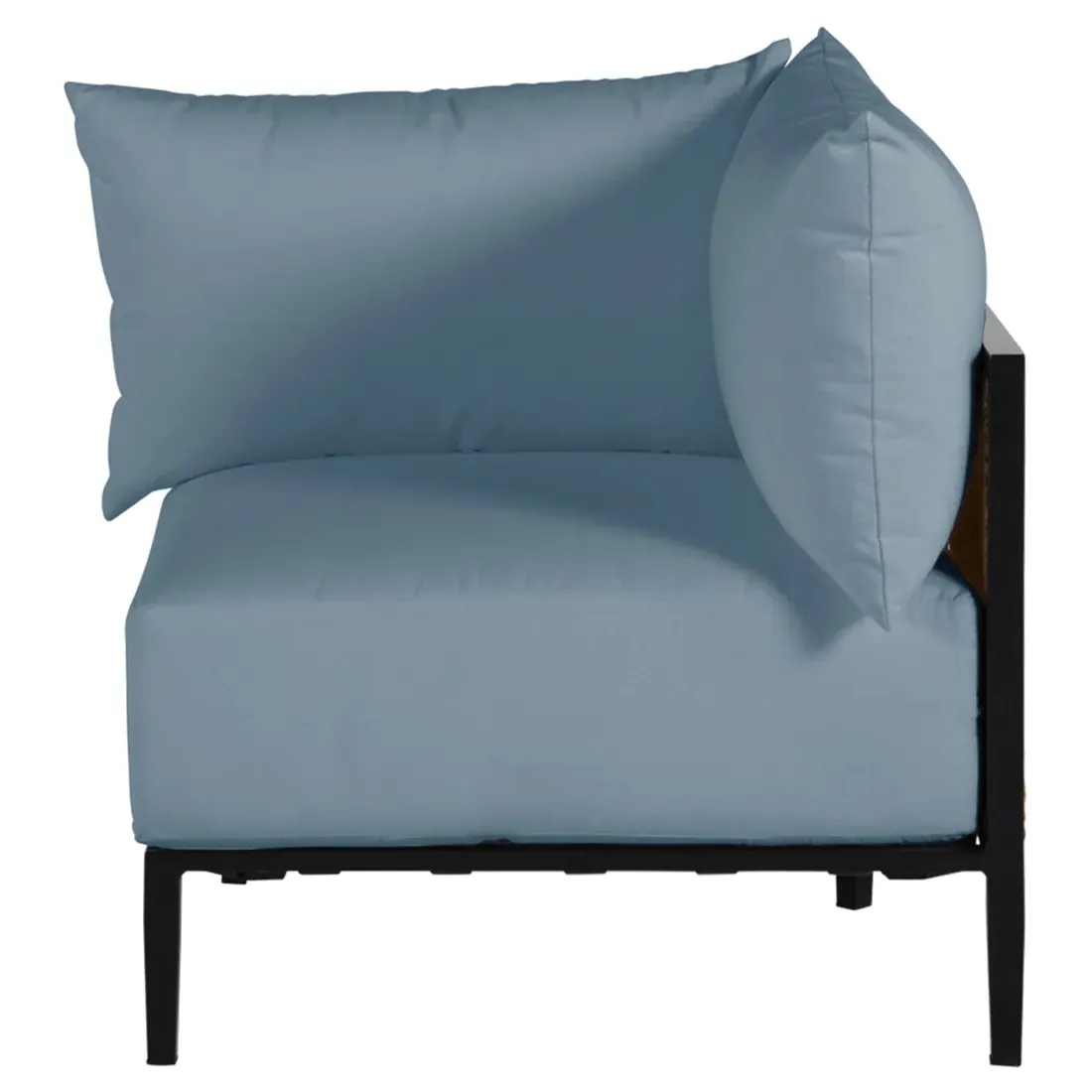 Havana Corner Sectional - Black, Aluminum image