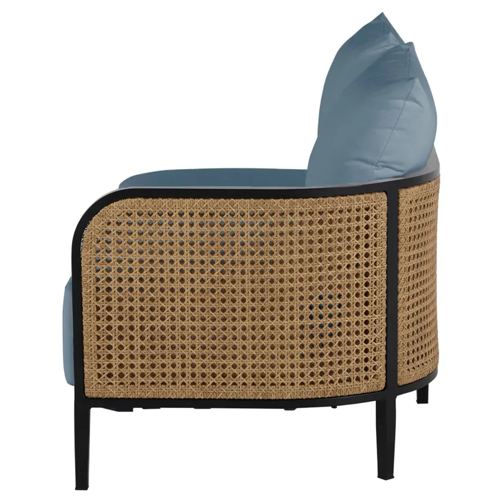 Havana LAF Outdoor Sofa - Blue, Aluminum