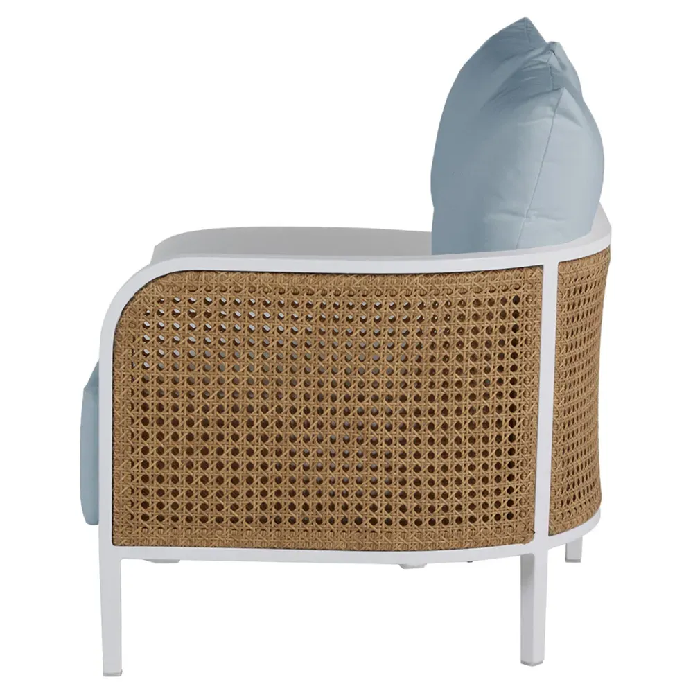 Havana LAF Outdoor Sofa - Blue, Aluminum