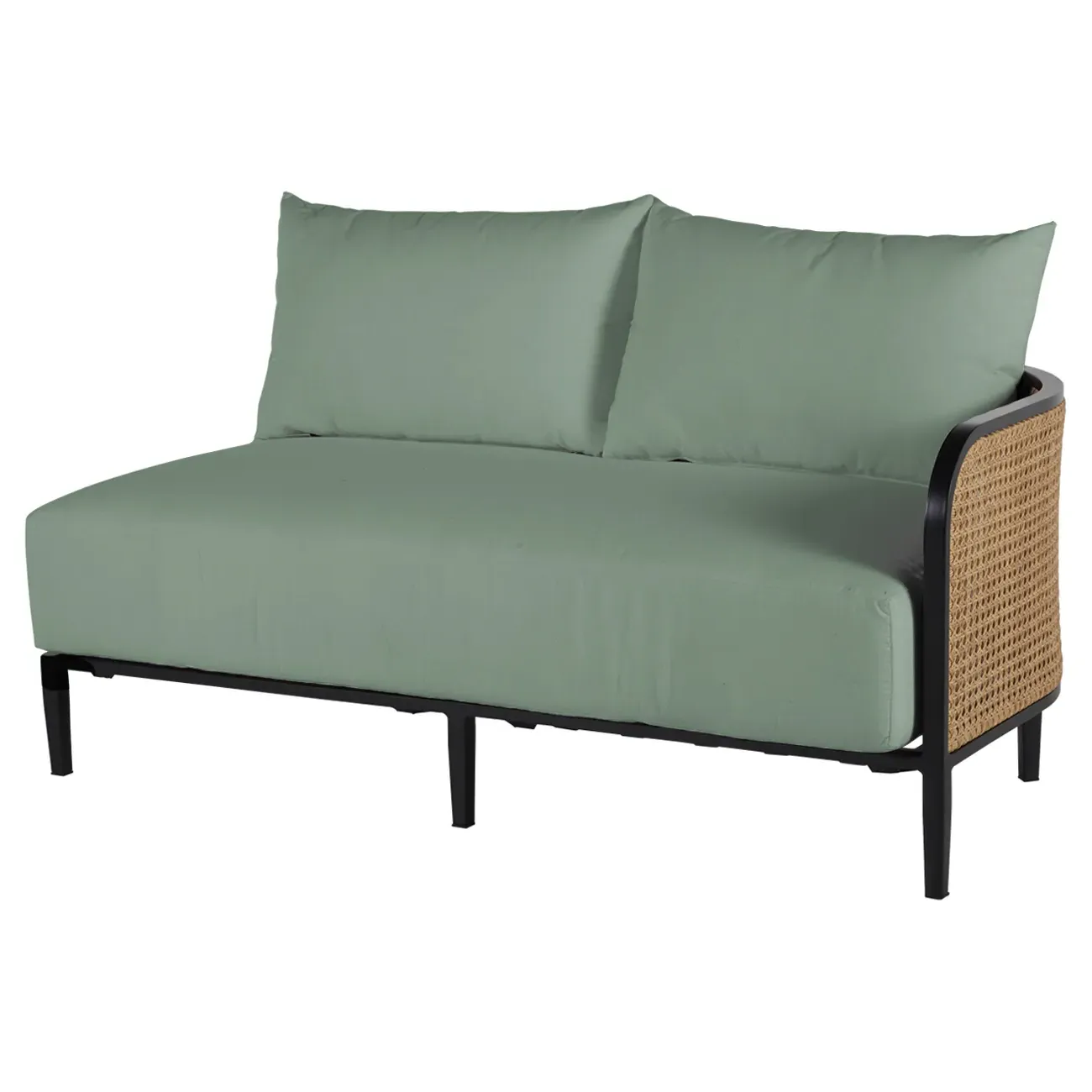 Havana LAF Outdoor Sofa - Green, Aluminum