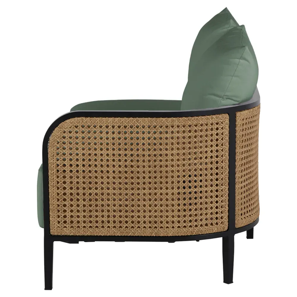 Havana LAF Outdoor Sofa - Green, Aluminum