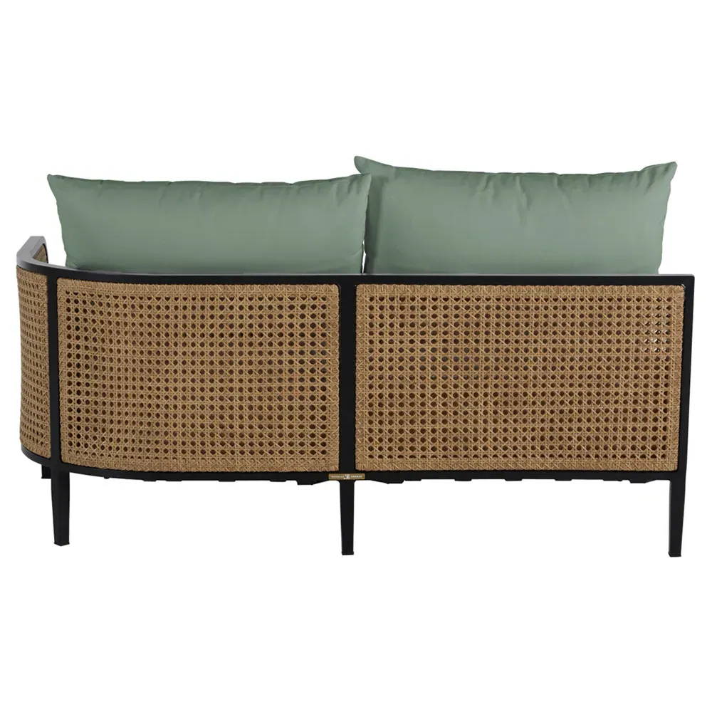 Havana LAF Outdoor Sofa - Green, Aluminum