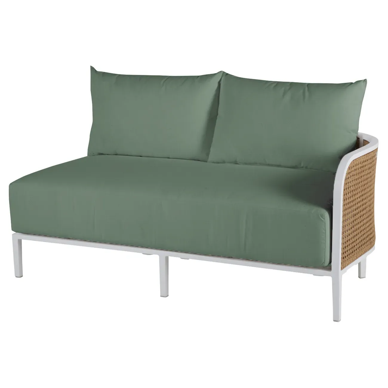 Havana LAF Outdoor Sofa - Green, Aluminum