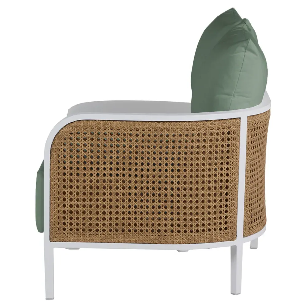 Havana LAF Outdoor Sofa - Green, Aluminum
