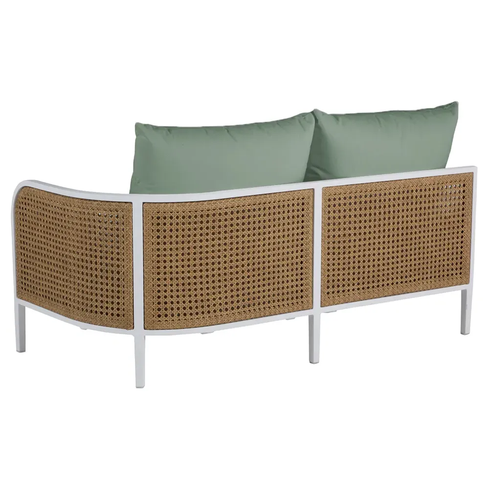 Havana LAF Outdoor Sofa - Green, Aluminum