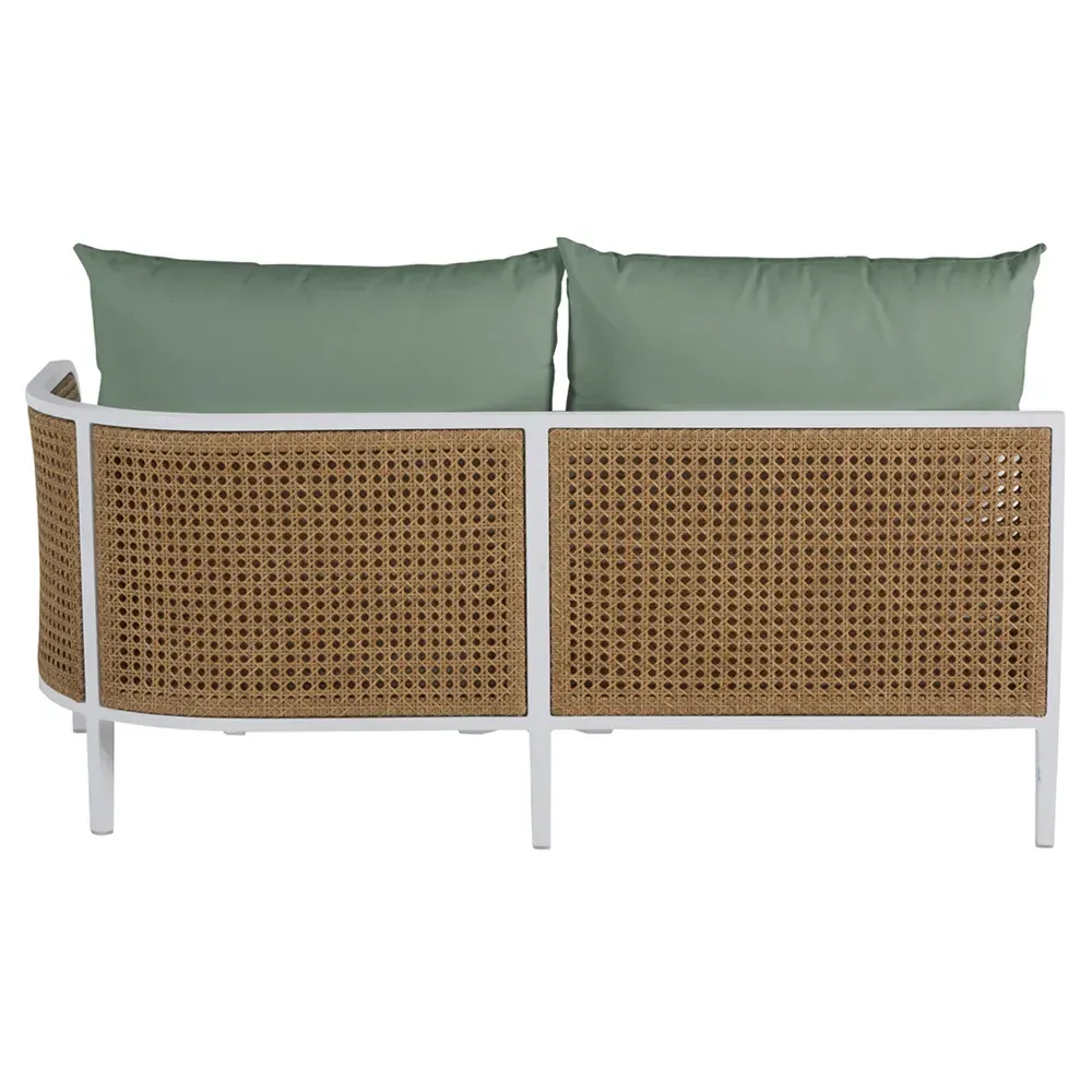 Havana LAF Outdoor Sofa - Green, Aluminum