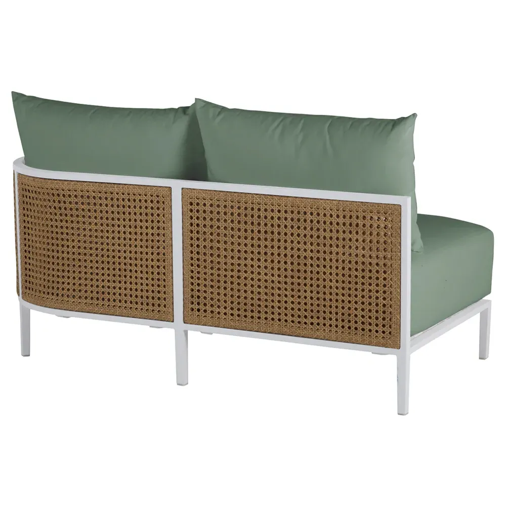 Havana LAF Outdoor Sofa - Green, Aluminum