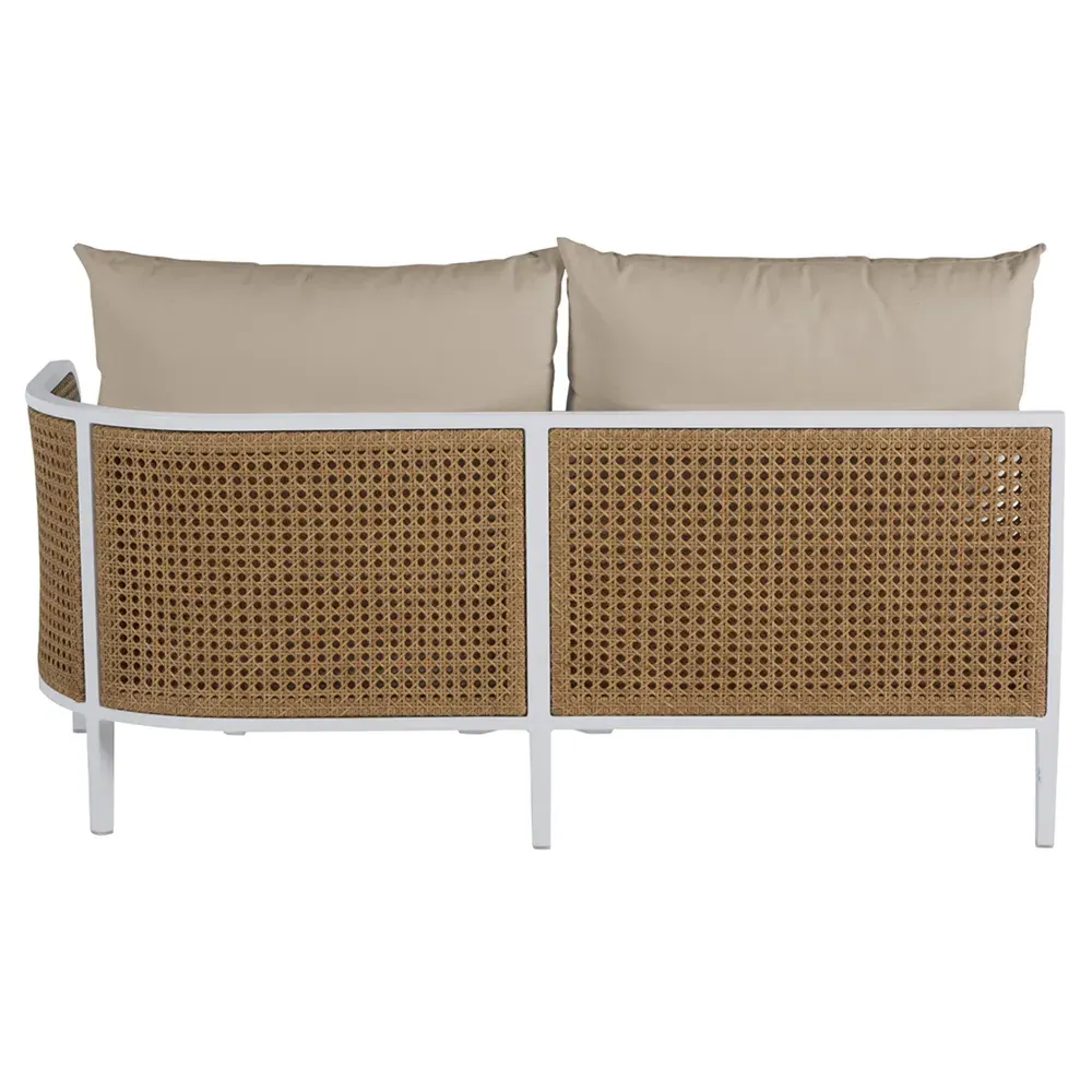 Havana LAF Outdoor Sofa - White, Aluminum