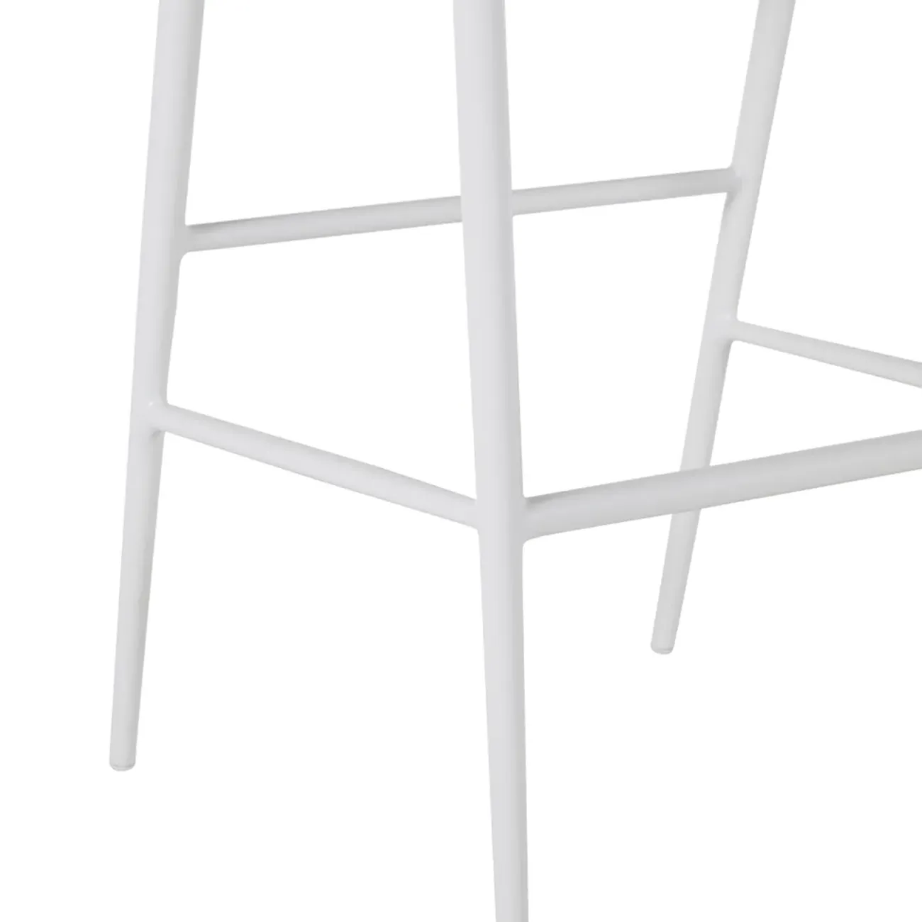 Havana Outdoor Counter Stool - White, Aluminum