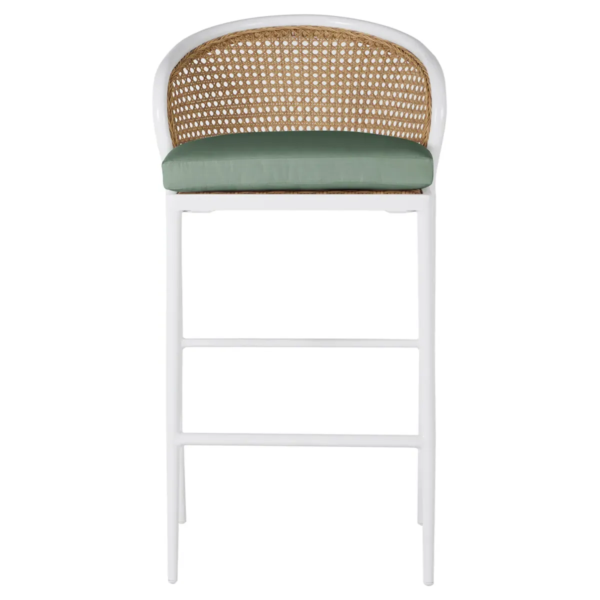 Havana Outdoor Counter Stool - White, Aluminum image