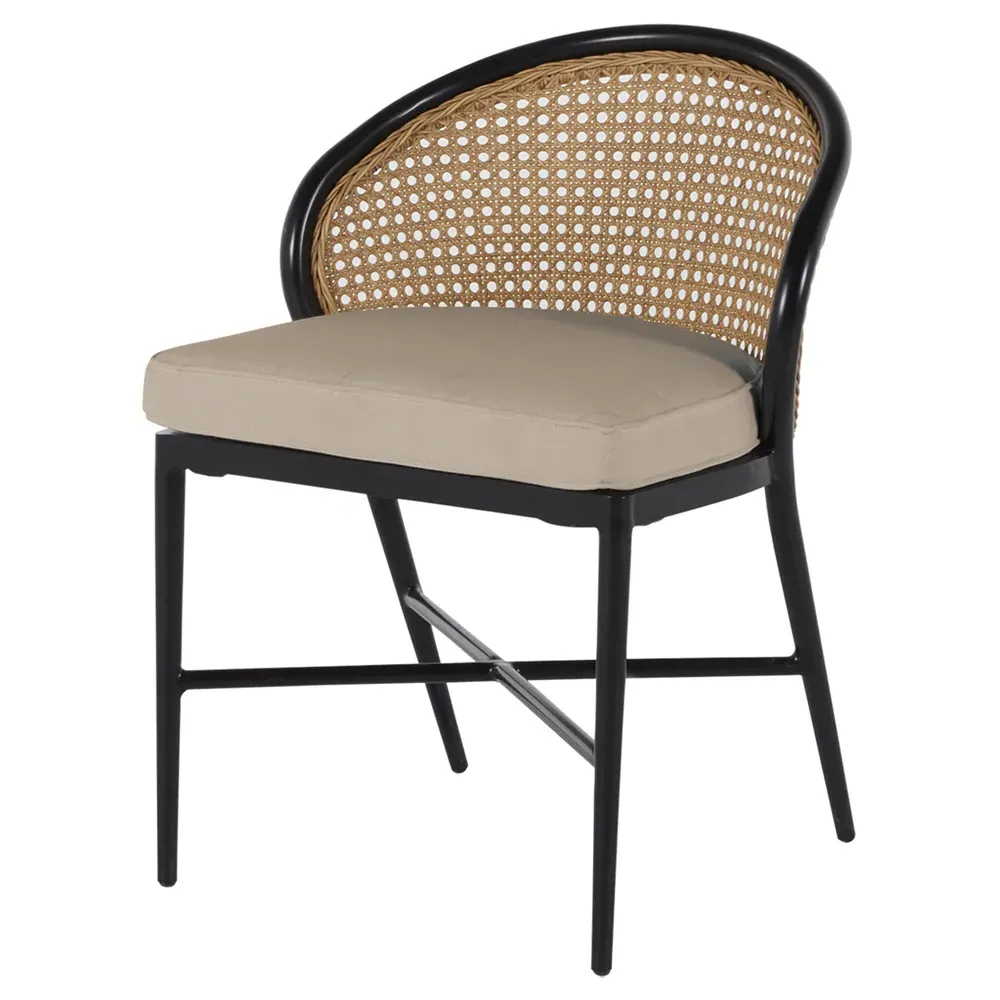 Havana Outdoor Dining Chair - Beige, Aluminum
