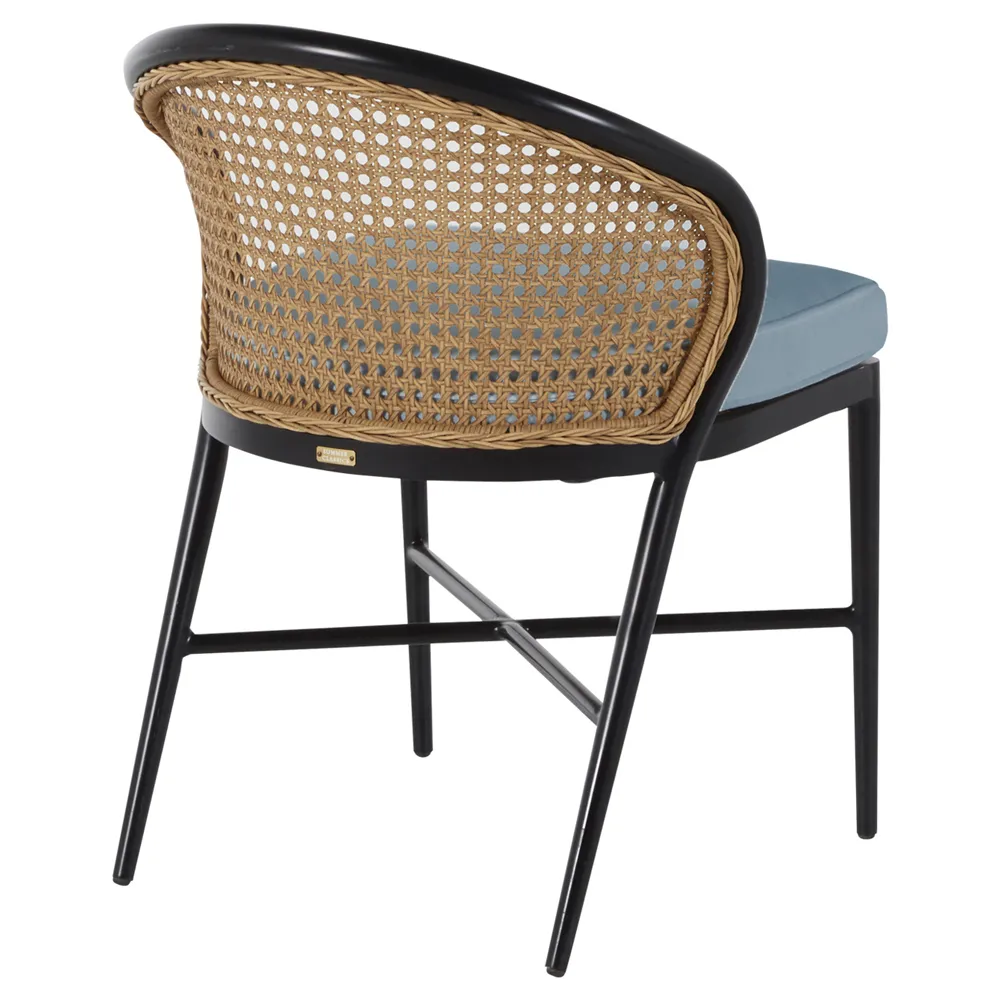 Havana Outdoor Dining Chair - Blue, Aluminum