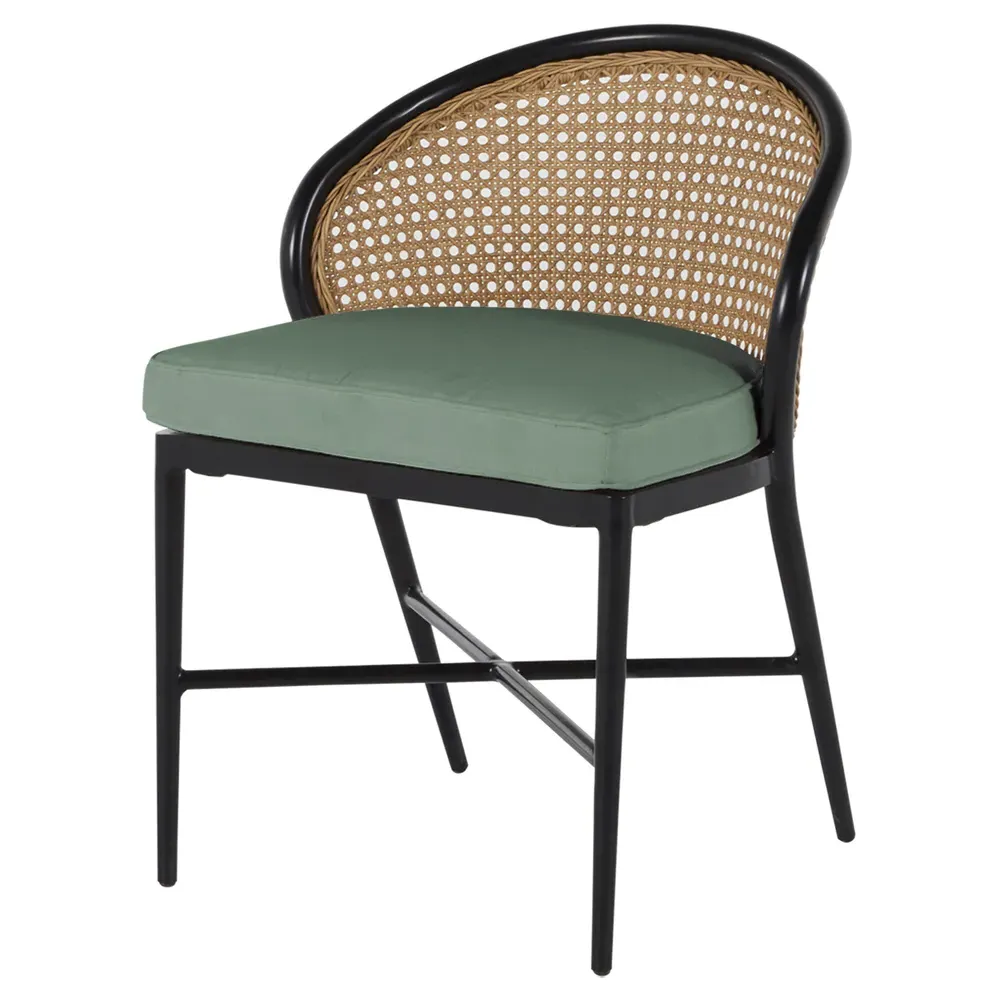 Havana Outdoor Dining Chair - Green, Aluminum