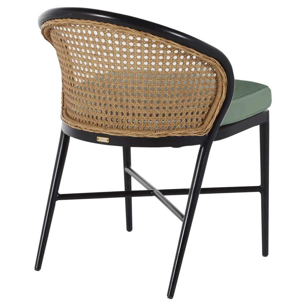 Havana Outdoor Dining Chair - Green, Aluminum