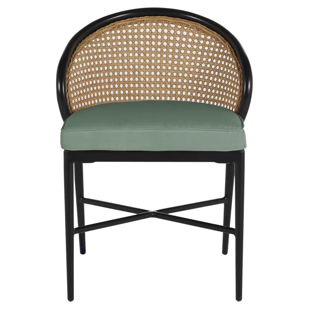Havana Outdoor Dining Chair - Green, Aluminum