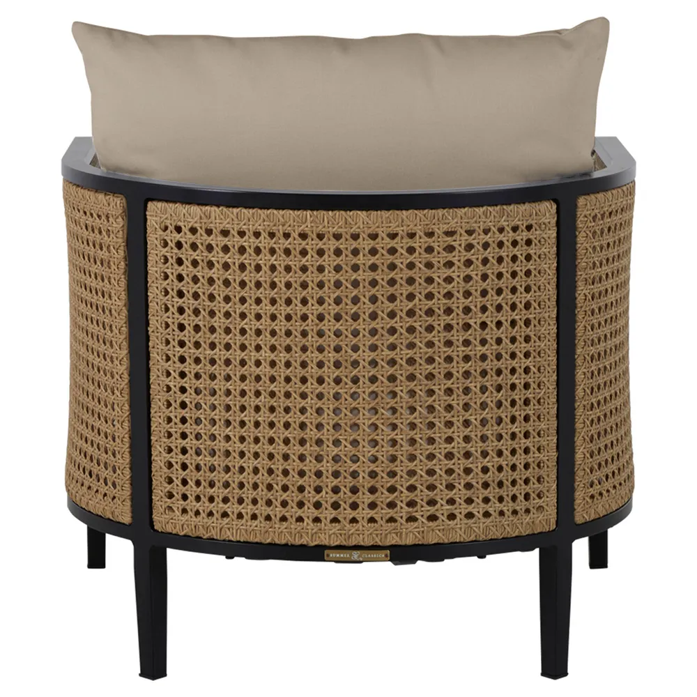 Havana Outdoor Lounge Arm Chair - Beige, Aluminum