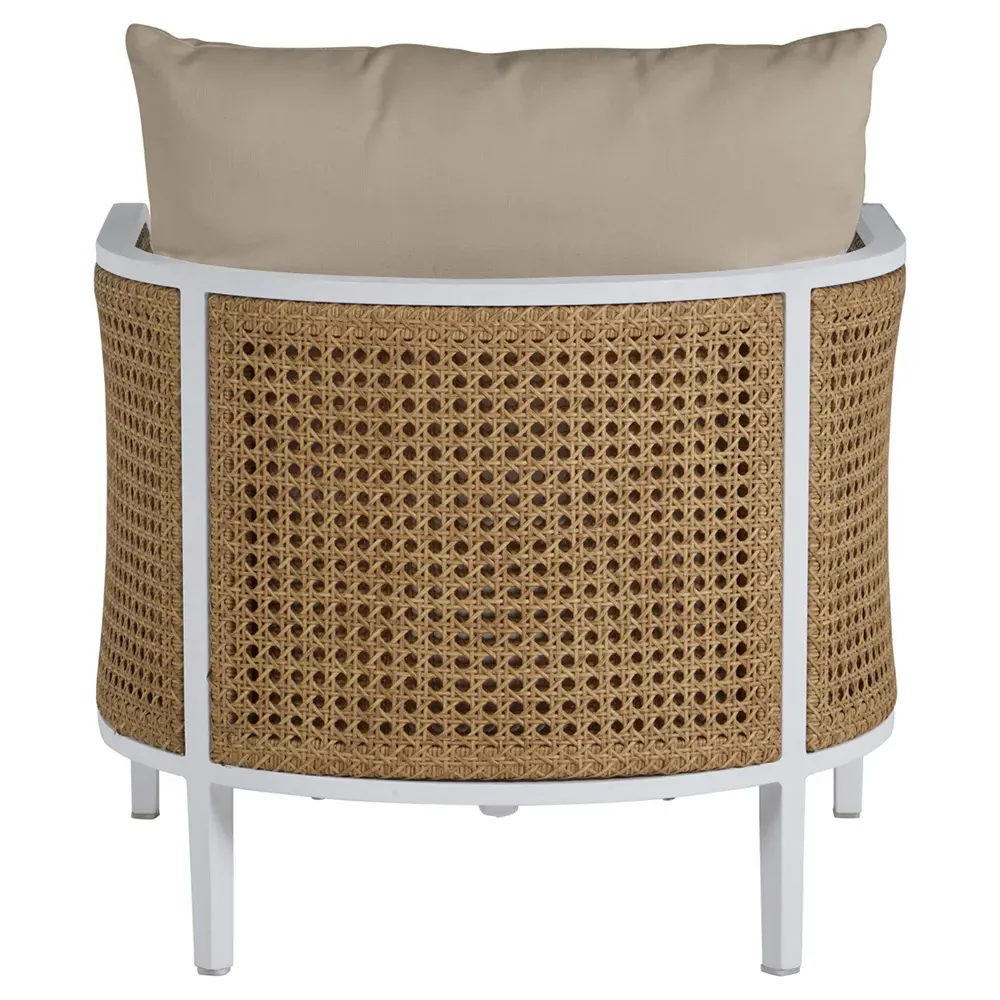 Havana Outdoor Lounge Arm Chair - Beige, Aluminum