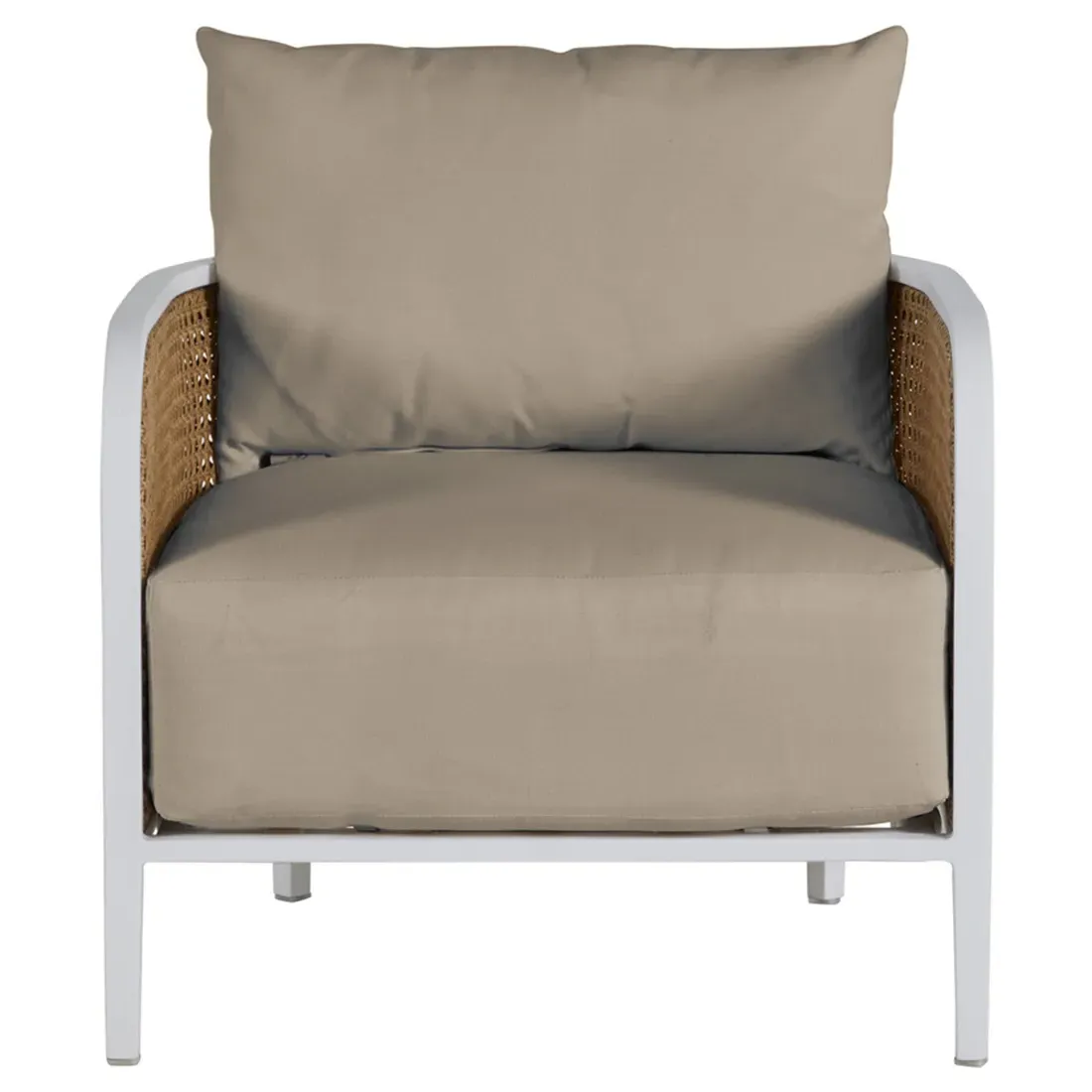 Havana Outdoor Lounge Arm Chair - Beige, Aluminum