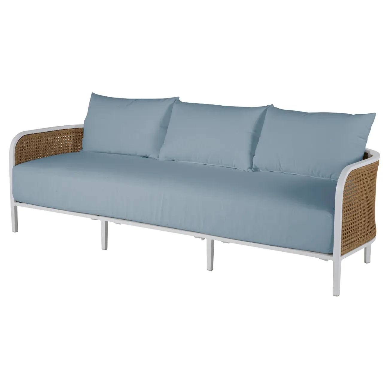 Havana Outdoor Sofa - Blue, Aluminum