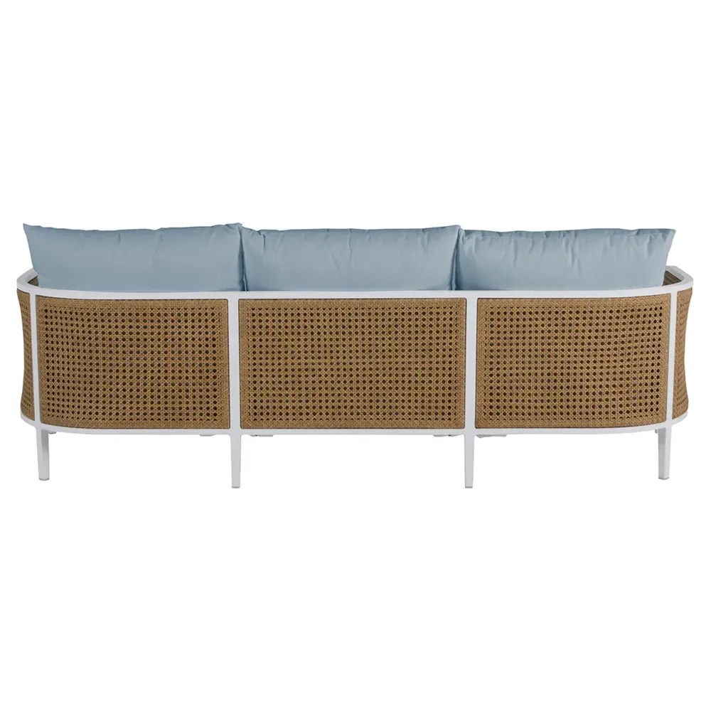 Havana Outdoor Sofa - Blue, Aluminum