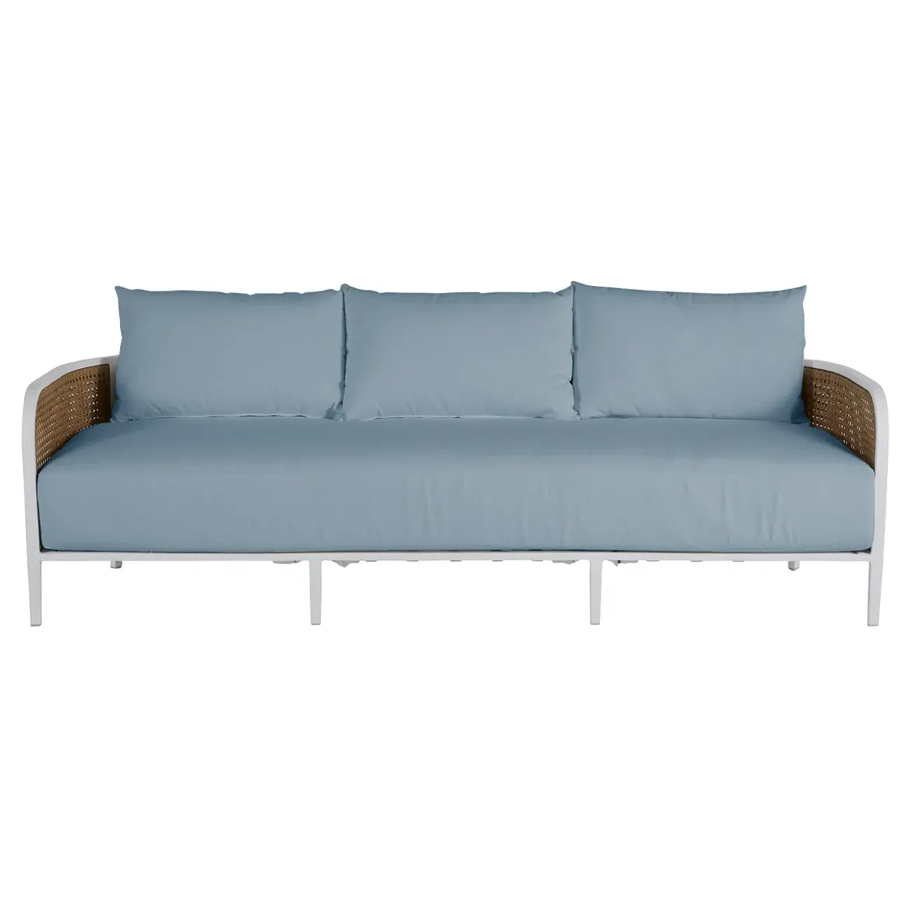 Havana Outdoor Sofa - Blue, Aluminum