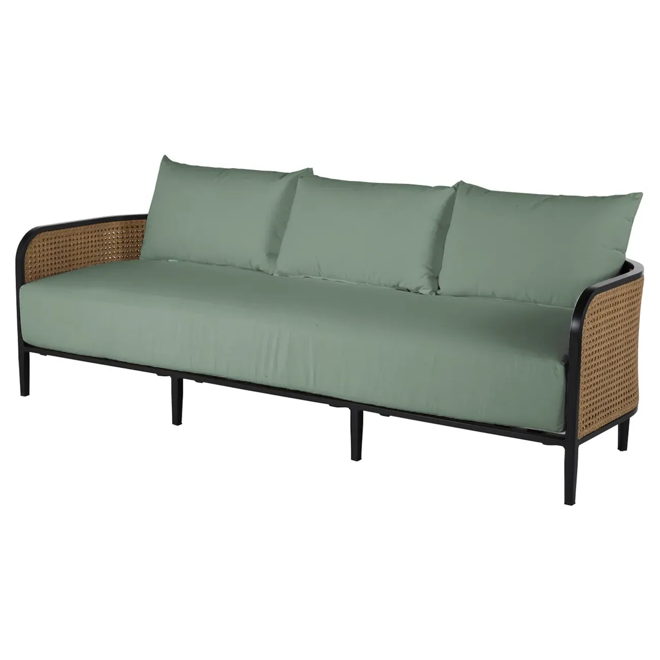 Havana Outdoor Sofa - Green, Aluminum