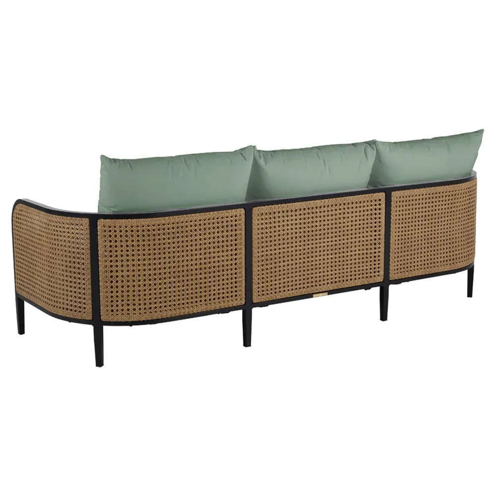 Havana Outdoor Sofa - Green, Aluminum