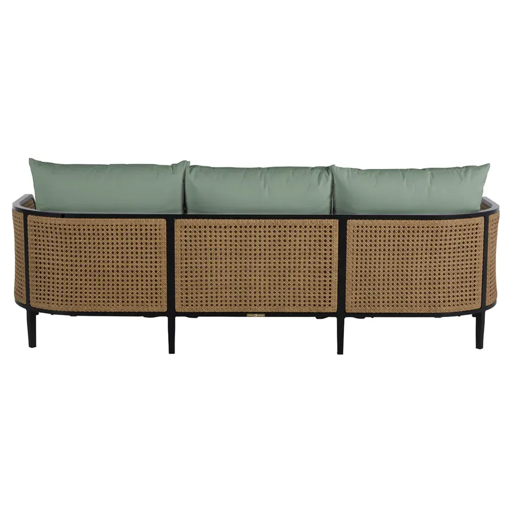 Havana Outdoor Sofa - Green, Aluminum