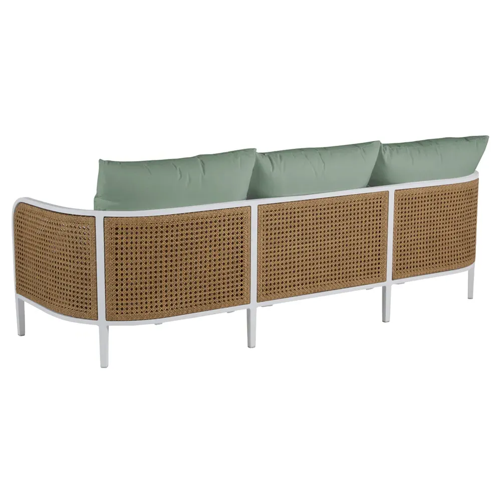 Havana Outdoor Sofa - Green, Aluminum
